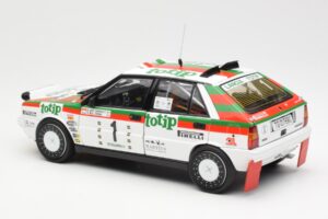 Lancia Delta HF 4WD #1 D. Cerrato Totip Rally Targa Florio 1987 Kyosho 1:18 08960C Kovina – slika 7 od 8