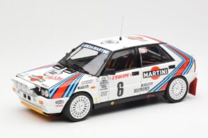 Lancia Delta HF 4WD #6 M. Biasion / T. Siviero Martini Rally Monte Carlo 1987 Kyosho 1:18 08960A Kovina