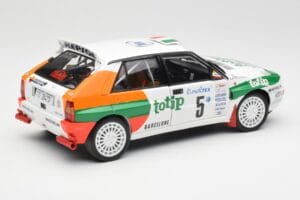 Lancia Delta HF Integrale Evo II Totip #5 A. Aghini / S. Farnocchia Rally Monte Carlo 1993 Kyosho 1:18 08348F Kovina – slika 3 od 8
