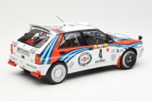 Lancia Delta HF Integrale Evo Martini #4 D. Auriol / B. Occelli Winner Rally Monte Carlo 1992 Kyosho 1:18 08348A Kovina – slika 3 od 8