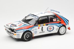 Lancia Delta HF Integrale Evo Martini #4 D. Auriol / B. Occelli Winner Rally Monte Carlo 1992 Kyosho 1:18 08348A Kovina