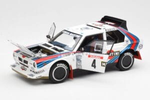 Lancia Delta S4 Martini #4 H. Toivonen / S. Cresto Rally Tour de Corse 1986 AUTOart 1:18 88620 Kovina – slika 2 od 8