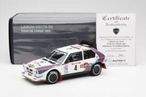 Lancia Delta S4 Martini #4 H. Toivonen / S. Cresto Rally Tour de Corse 1986 AUTOart 1:18 88620 Kovina – slika 8 od 8