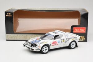 Lancia Stratos HF #2 Jolly Club A. Fassina / M. Mannini Rally Sanremo 1979 Sun Star 1:18 4510 Kovina – slika 6 od 6