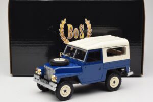 Land Rover Lightweight Series III Temno Modra BoS Models 1:18 BOS382 Smola – slika 6 od 6