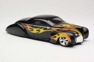 Lincoln Zephyr Scrape Custom Črn s Plameni Hot Wheels 1:18 57319 Kovina – slika 6 od 8