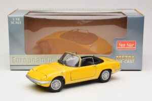 Lotus Elan S3 Kabriolet Rumena Sun Star 1:18 4052 Kovina – slika 6 od 6