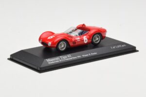 Maserati Tipo 61 #6 R. Penske SCCA National Race Meadowdale 1961 Minichamps 1:43 400611206 Kovina – slika 2 od 4