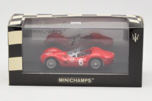 Maserati Tipo 61 #6 R. Penske SCCA National Race Meadowdale 1961 Minichamps 1:43 400611206 Kovina – slika 4 od 4
