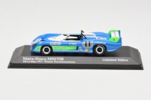 Matra Simca MS670B #7 H. Pescarolo / G. Larrousse 24 Hours of Le Mans Winner 1973 Minichamps 1:43 430731111 Kovina