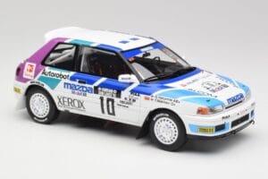 Mazda 323 GTX #10 T. Makinen / S. Harjanne 1000 Lakes Rally 1991 Otto 1:18 OT1099 Smola – slika 4 od 6