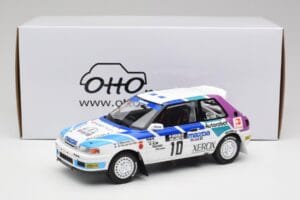 Mazda 323 GTX #10 T. Makinen / S. Harjanne 1000 Lakes Rally 1991 Otto 1:18 OT1099 Smola – slika 6 od 6