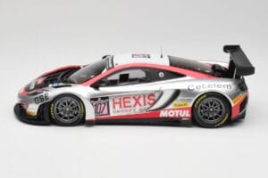 McLaren 12C GT3 Hexis Racing #107 O. Panis / F. Cazenave 24 Hours of Spa 2013 Minichamps 1:18 151131397 Kovina – slika 3 od 6