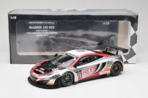 McLaren 12C GT3 Hexis Racing #107 O. Panis / F. Cazenave 24 Hours of Spa 2013 Minichamps 1:18 151131397 Kovina – slika 6 od 6