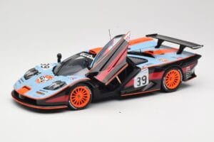 McLaren F1 GTR #39 Gulf R. Bellm / A. Gilbert / M. Sekiya 24 Hours of Le Mans 1997 UT Models 1:18 39725 Kovina – slika 2 od 8