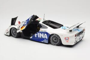 McLaren F1 GTR BMW Motorsport #42 J. Lehto / S. Soper / N. Piquet 24 Hours of Le Mans 1997 Minichamps 1:18 530133742 Kovina – slika 5 od 8