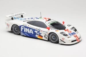 McLaren F1 GTR BMW Motorsport #42 J. Lehto / S. Soper / N. Piquet 24 Hours of Le Mans 1997 Minichamps 1:18 530133742 Kovina – slika 6 od 8