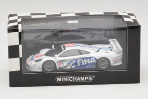 McLaren F1 GTR #9 Fina P. Kox / R. Ravaglia / A. Montermini 24 Hours of Le Mans 1997 Minichamps 1:43 MCLAREN002 Kovina – slika 5 od 5