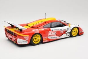 McLaren F1 GTR Gulf Team Davidoff #40 D. O'Rourke / G. Sugden / J. Auberlein 24 Hours of Le Mans 1998 Minichamps 1:18 5301338 – slika 3 od 8