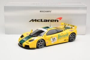 McLaren F1 GTR Harrods Mach One Racing #51 A. Wallace / D. Bell / J. Bell 24 Hours of Le Mans 1995 Minichamps 1:18 530133551  – slika 8 od 8