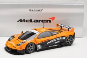 McLaren F1 GTR Kokusai Kaihatsu Racing #53 O. Giroix / J. Sala / P. Deletraz 24 Hours of Le Mans 1996 Minichamps 1:18 5301336 – slika 8 od 8