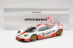 McLaren F1 GTR West Competition #49 J. Nielsen / J. Mass / T. Bscher 24 Hours of Le Mans 1995 Minichamps 1:18 530133549 Kovin – slika 8 od 8