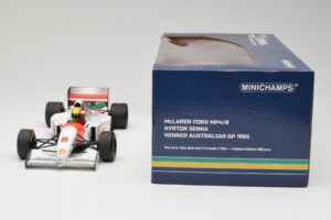 McLaren MP4/8 Ford #8 A. Senna Winner Australian GP 1993 Minichamps 1:18 540933838 Kovina – slika 7 od 7