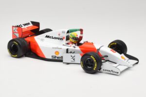 McLaren MP4/8 Ford #8 A. Senna Winner European GP Donington 1993 Minichamps 1:18 540931848 Kovina – slika 4 od 6