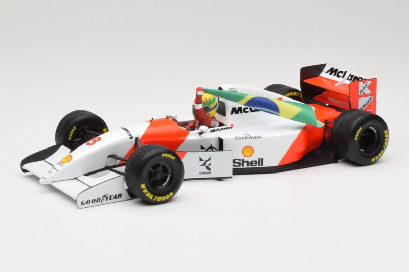 McLaren MP4/8 Ford #8 A. Senna Winner European GP Donington 1993 Minichamps 1:18 540931848 Kovina