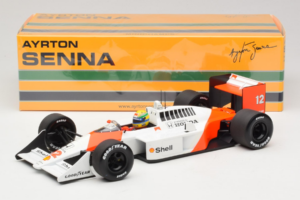 McLaren MP4/4 Honda #12 A. Senna Marlboro McLaren F1 World Champion 1988 Minichamps 1:18 540881812 Kovina – slika 7 od 7