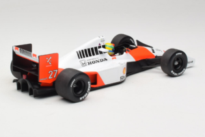 McLaren MP4/5B Honda #27 A. Senna Marlboro McLaren F1 World Champion 1990 Minichamps 1:18 540901827 Kovina – slika 2 od 7