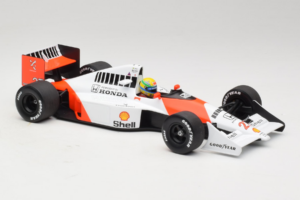 McLaren MP4/5B Honda #27 A. Senna Marlboro McLaren F1 World Champion 1990 Minichamps 1:18 540901827 Kovina – slika 4 od 7