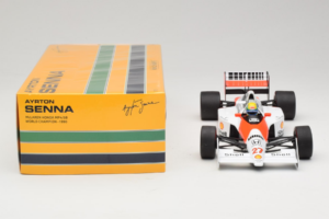 McLaren MP4/5B Honda #27 A. Senna Marlboro McLaren F1 World Champion 1990 Minichamps 1:18 540901827 Kovina – slika 6 od 7