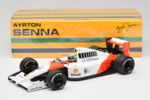 McLaren MP4/6 Honda #1 A. Senna Marlboro McLaren F1 World Champion 1991 Minichamps 1:18 540911801 Kovina – slika 7 od 7