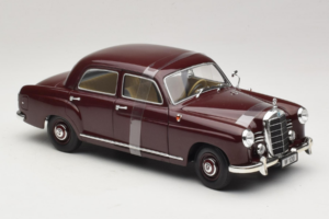 Mercedes 180 Ponton Temno Rdeč Revell 1:18 08876 Kovina – slika 4 od 6