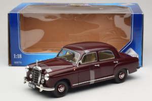 Mercedes 180 Ponton Temno Rdeč Revell 1:18 08876 Kovina – slika 6 od 6