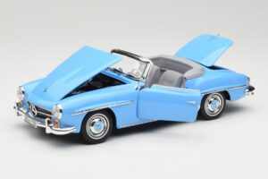 Mercedes 190 SL W121 Svetlo Modra Norev 1:18 183400 Kovina – slika 2 od 8