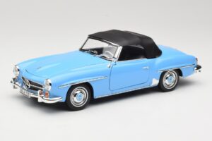 Mercedes 190 SL W121 Svetlo Modra Norev 1:18 183400 Kovina