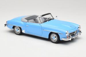 Mercedes 190 SL W121 Svetlo Modra Norev 1:18 183400 Kovina – slika 6 od 8