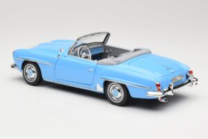 Mercedes 190 SL W121 Svetlo Modra Norev 1:18 183400 Kovina – slika 7 od 8