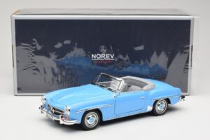 Mercedes 190 SL W121 Svetlo Modra Norev 1:18 183400 Kovina – slika 8 od 8
