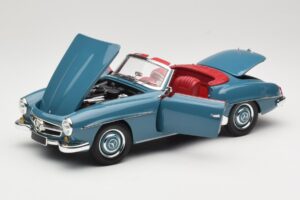 Mercedes 190 SL W121 Modra Minichamps 1:18 103037033 Kovina – slika 2 od 8