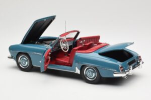 Mercedes 190 SL W121 Modra Minichamps 1:18 103037033 Kovina – slika 5 od 8