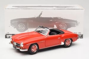 Mercedes 190 SL W121 Guards Red Minichamps 1:18 100037032 Kovina – slika 8 od 8