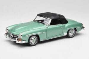 Mercedes 190 SL W121 Svetlo Zelena Metallic Norev 1:18 183401 Kovina – slika 3 od 9