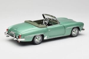 Mercedes 190 SL W121 Svetlo Zelena Metallic Norev 1:18 183401 Kovina – slika 4 od 9