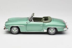 Mercedes 190 SL W121 Svetlo Zelena Metallic Norev 1:18 183401 Kovina – slika 5 od 9