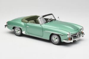 Mercedes 190 SL W121 Svetlo Zelena Metallic Norev 1:18 183401 Kovina – slika 7 od 9