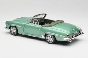 Mercedes 190 SL W121 Svetlo Zelena Metallic Norev 1:18 183401 Kovina – slika 8 od 9
