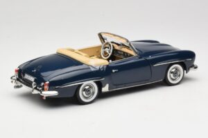 Mercedes 190 SL W121 Middle Blue Norev 1:18 183403 Kovina – slika 3 od 8